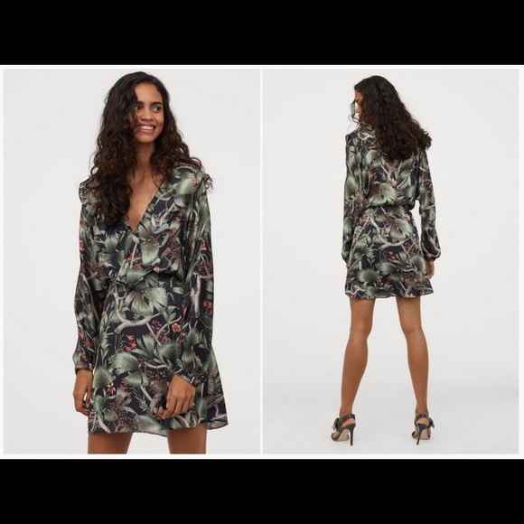 Johanna Ortiz Dresses & Skirts - JOHANNA ORTIZ X HM TROPICAL FLORAL DRESS PATTERN DRESS WITH FLOUNCE